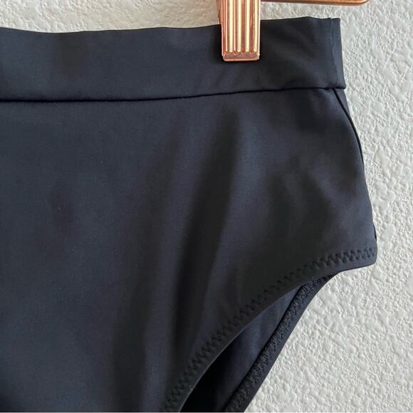 Tavik + Swimwear Black High Waist Bikini Bottom Small - Picture 3 of 5